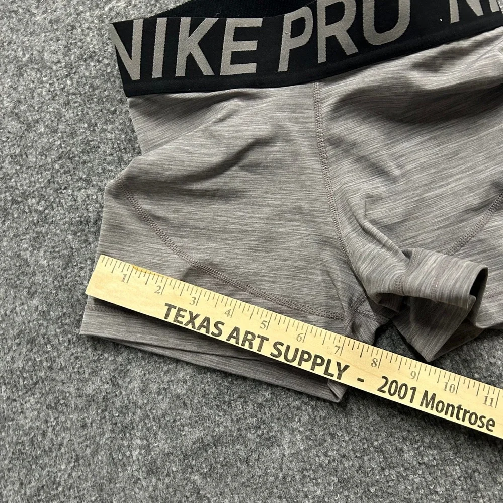 Nike Shorts Womens Size S Gray Pro Dri-Fit Space Dye Compression Athletic Gym